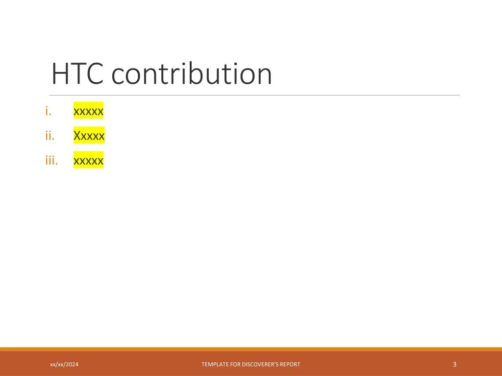 htc contribution
