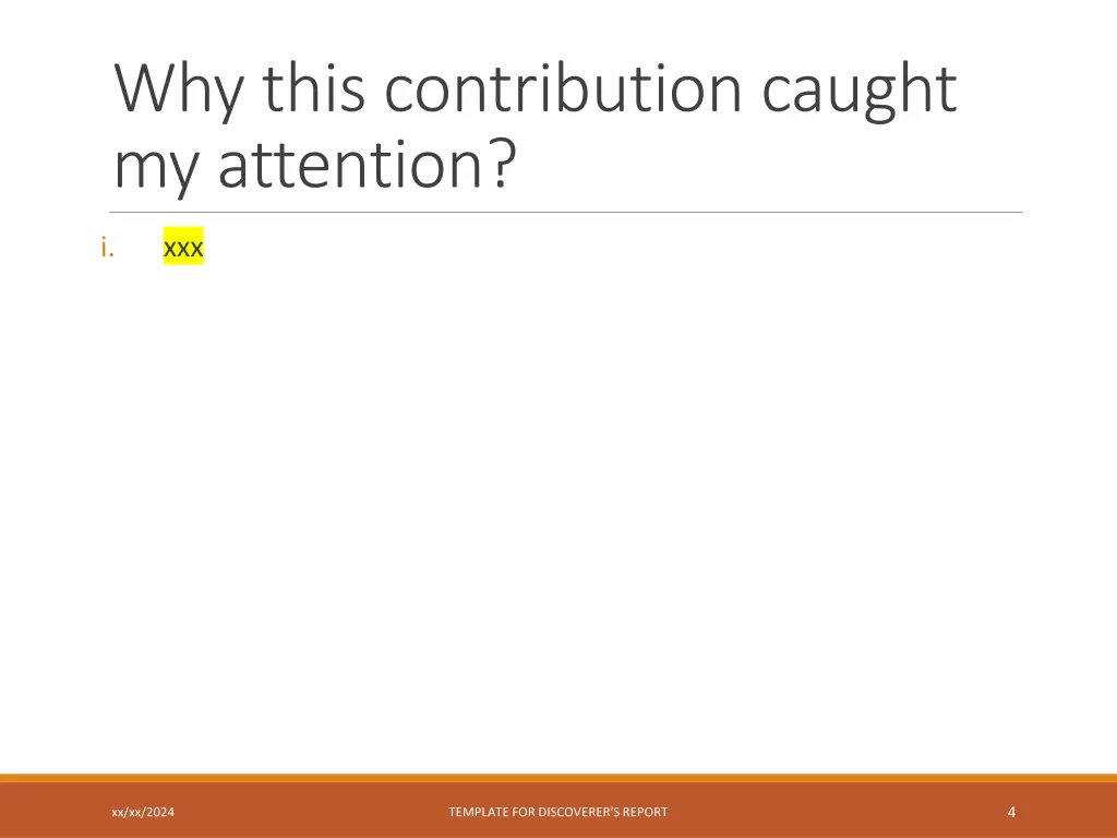 why this contribution caught my attention