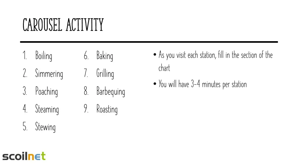 carousel activity