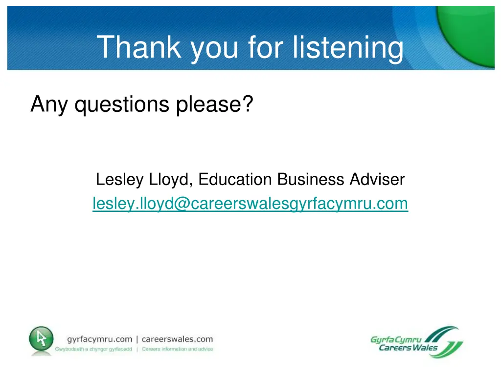 thank you for listening