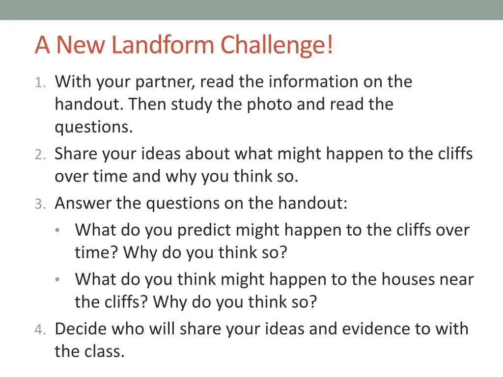 a new landform challenge 1