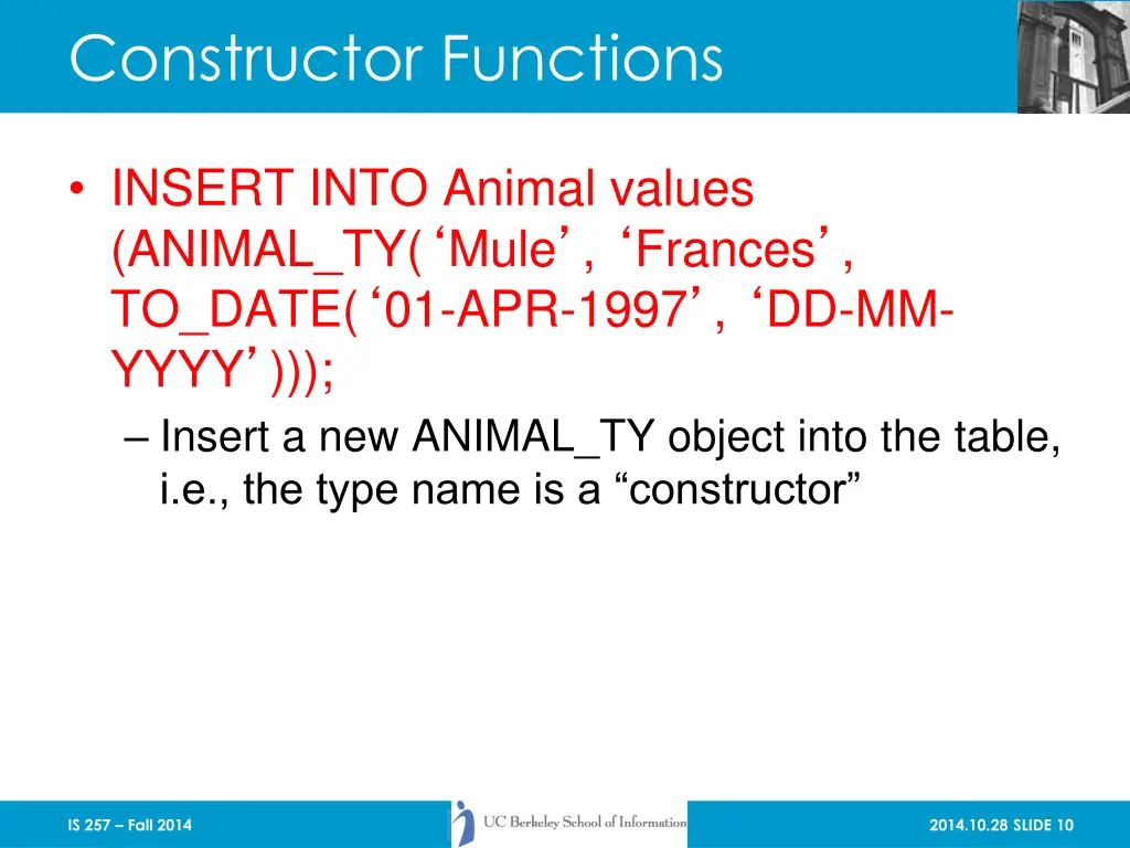 constructor functions