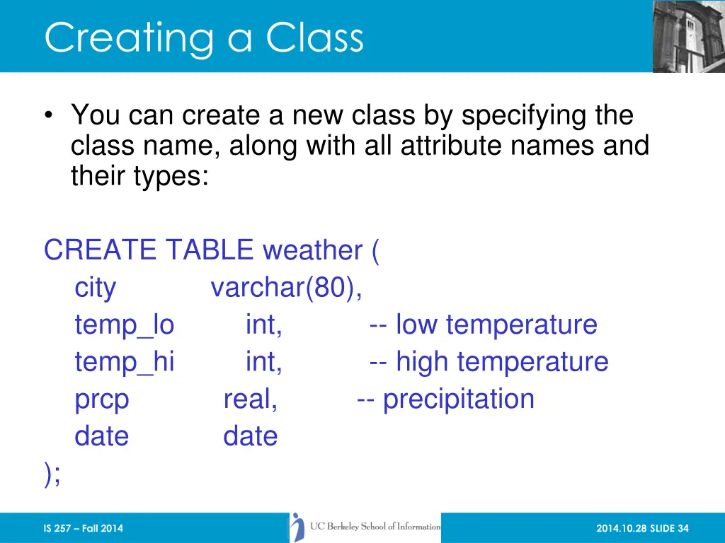 creating a class