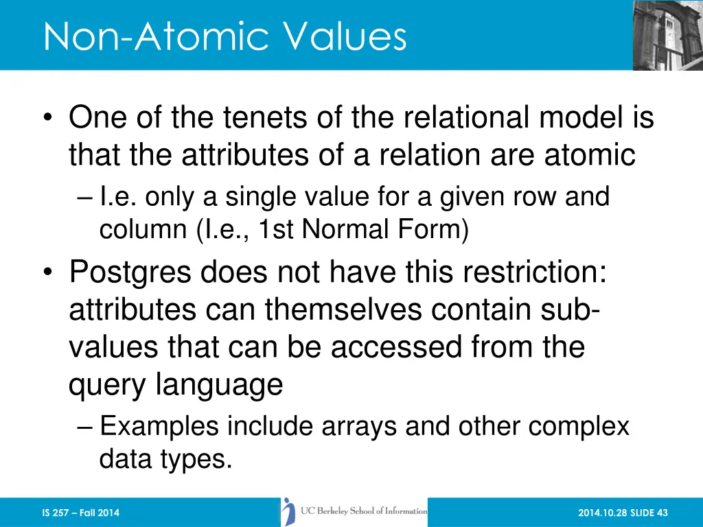 non atomic values