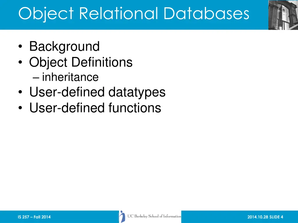 object relational databases