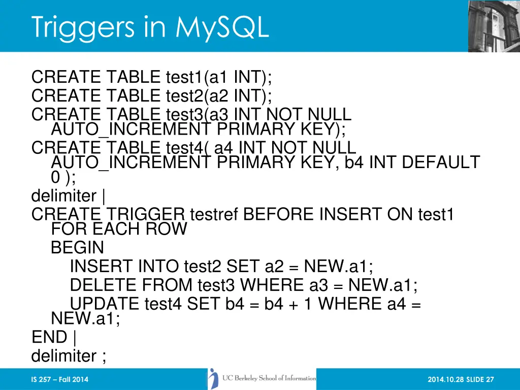 triggers in mysql 1