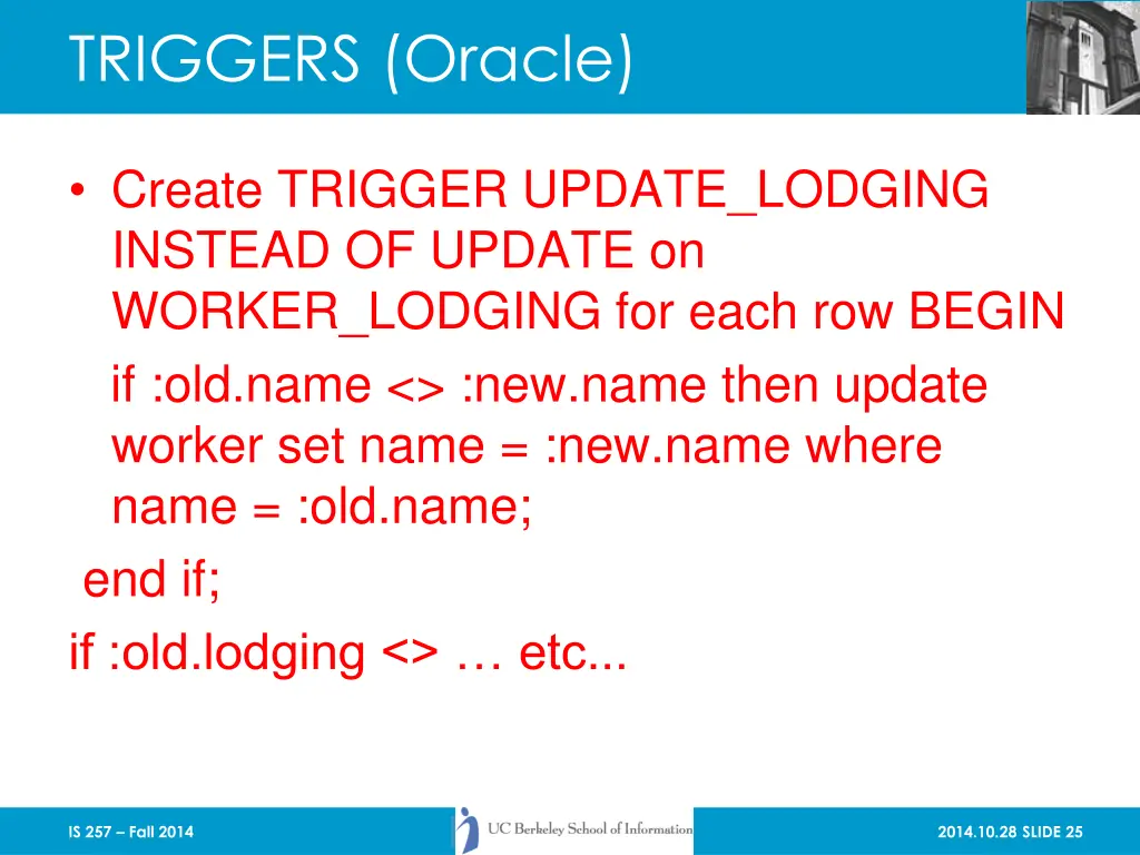 triggers oracle