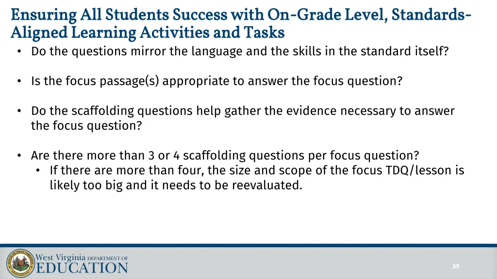 ensuring all students success with on ensuring