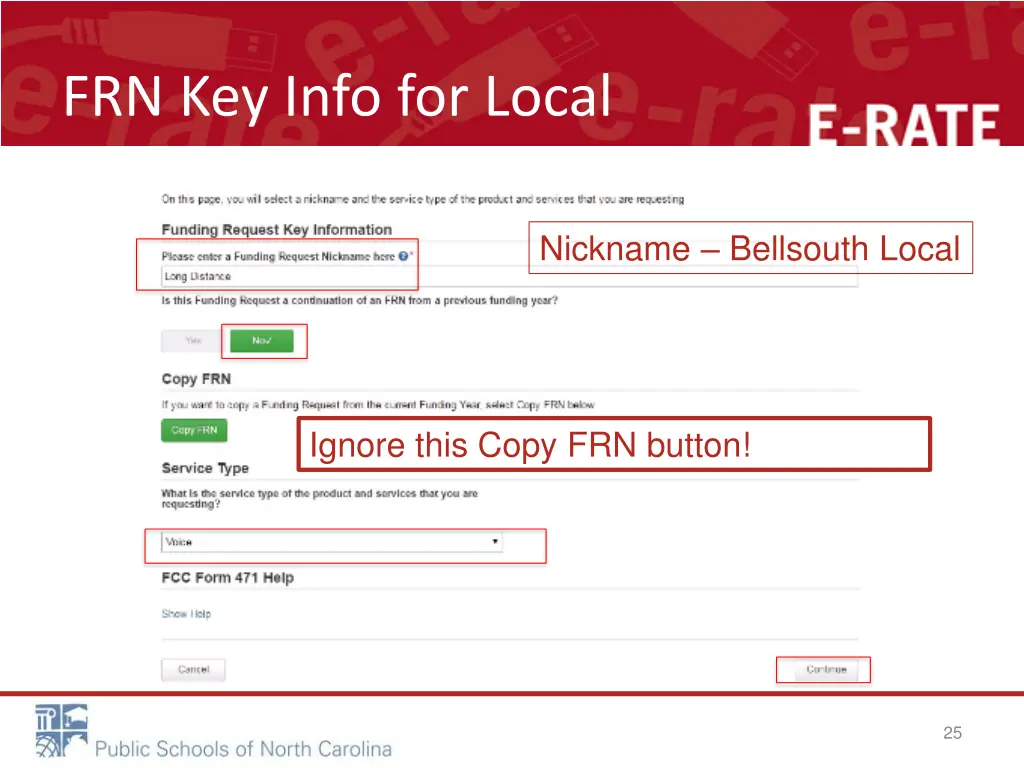 frn key info for local
