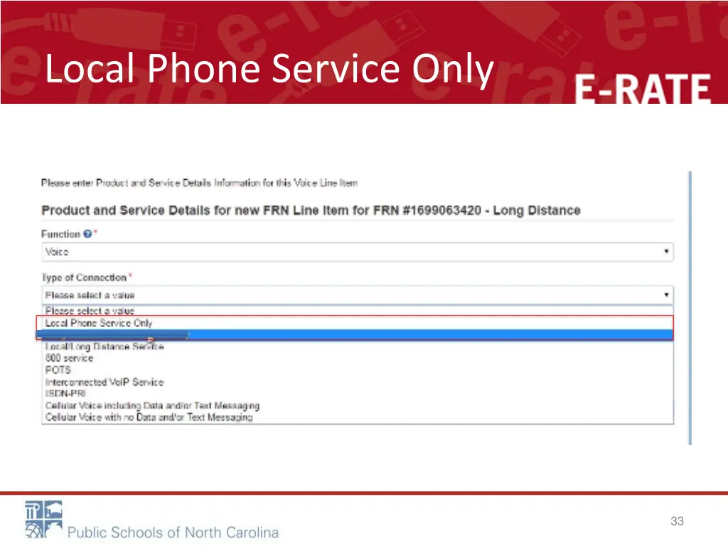 local phone service only