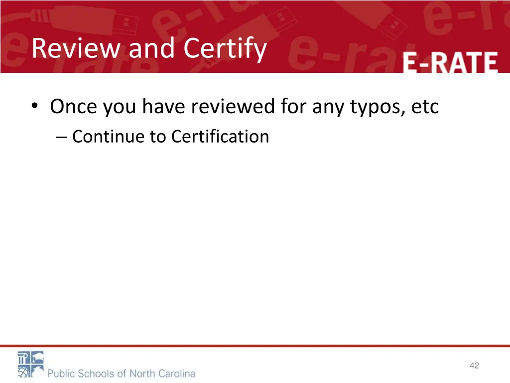 review and certify