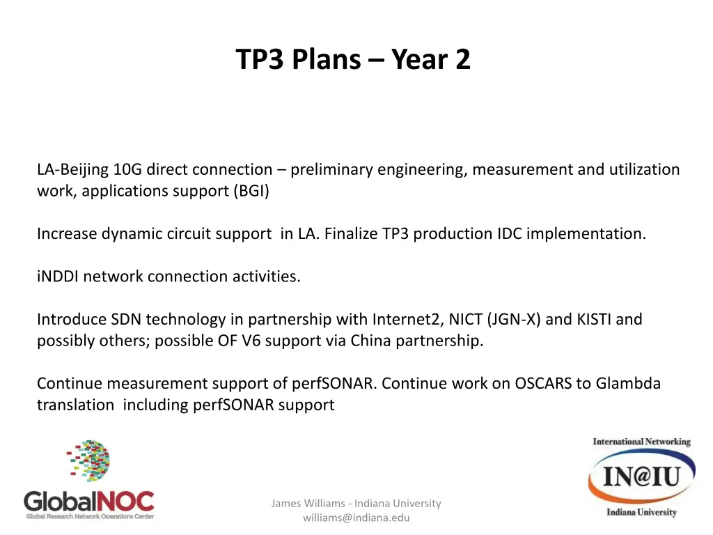 tp3 plans year 2