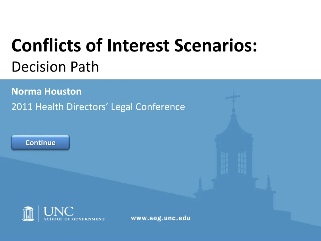 conflicts of interest scenarios decision path