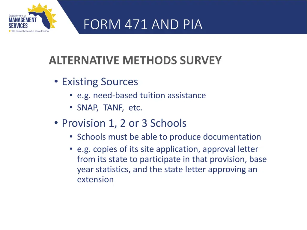 form 471 and pia 10
