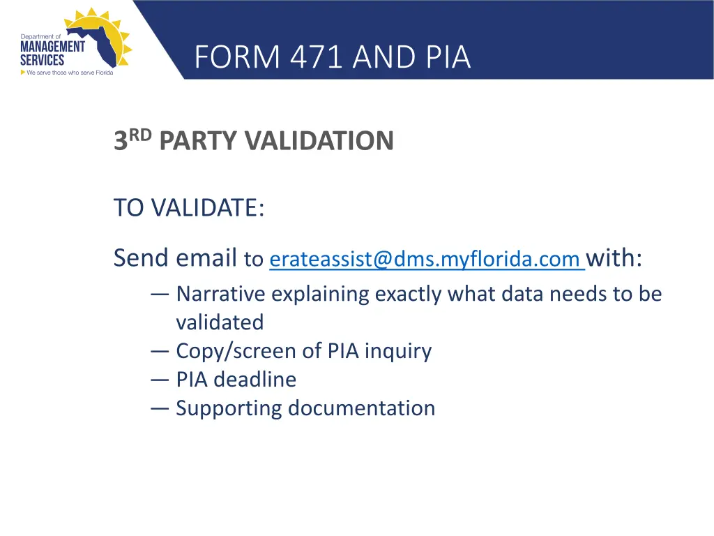 form 471 and pia 14