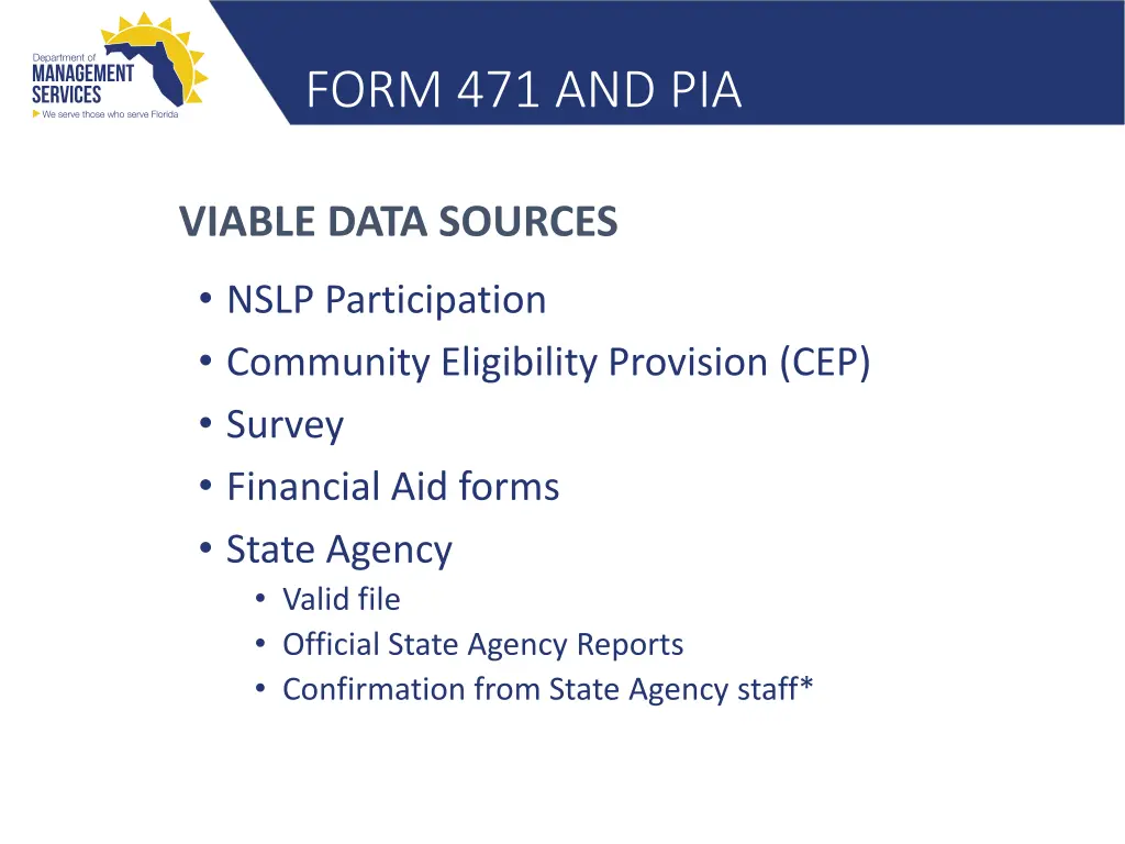 form 471 and pia 8