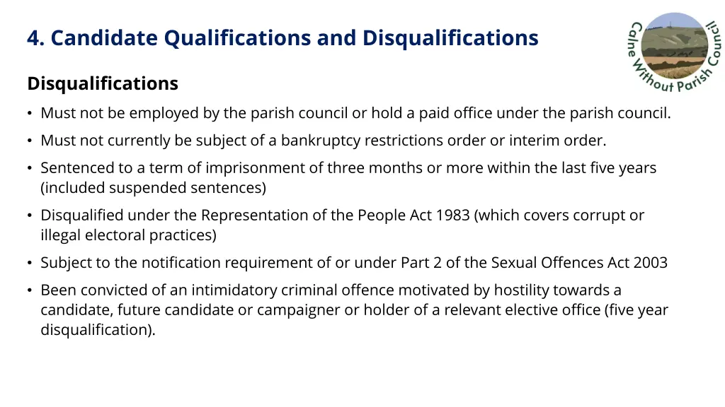 4 candidate qualifications and disqualifications 1