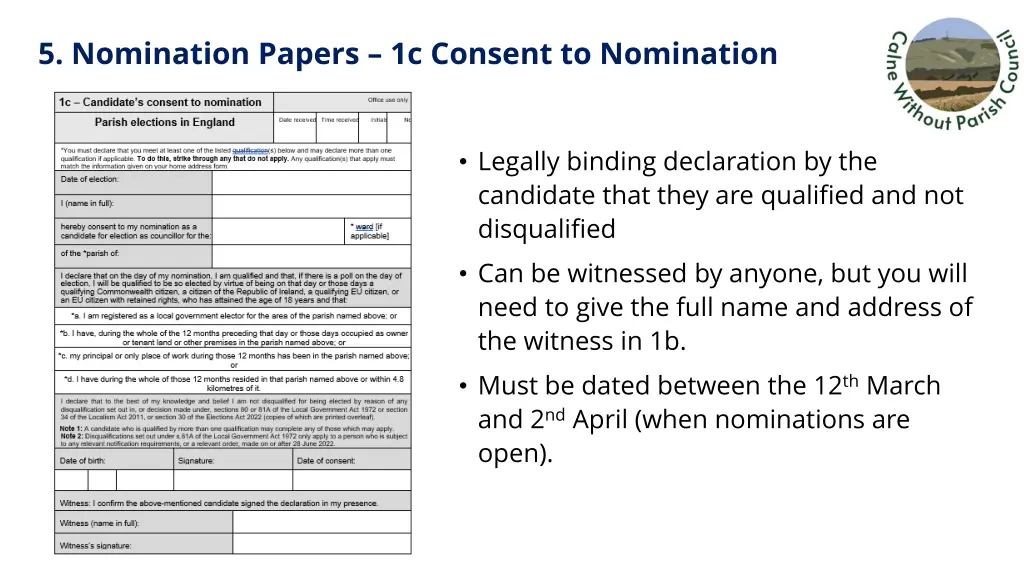 5 nomination papers 1c consent to nomination
