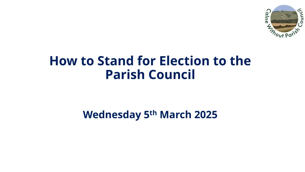 how to stand for election to the parish council