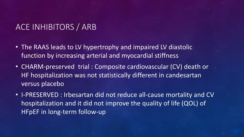 ace inhibitors arb
