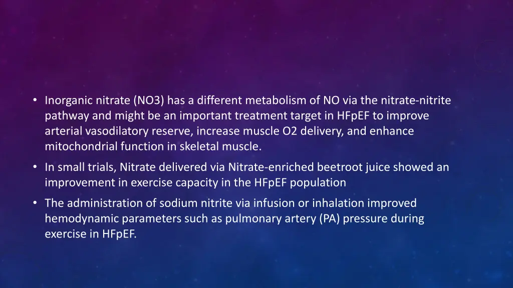 inorganic nitrate no3 has a different metabolism
