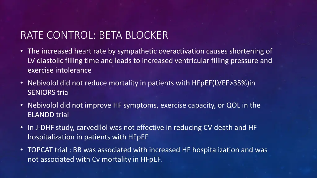 rate control beta blocker