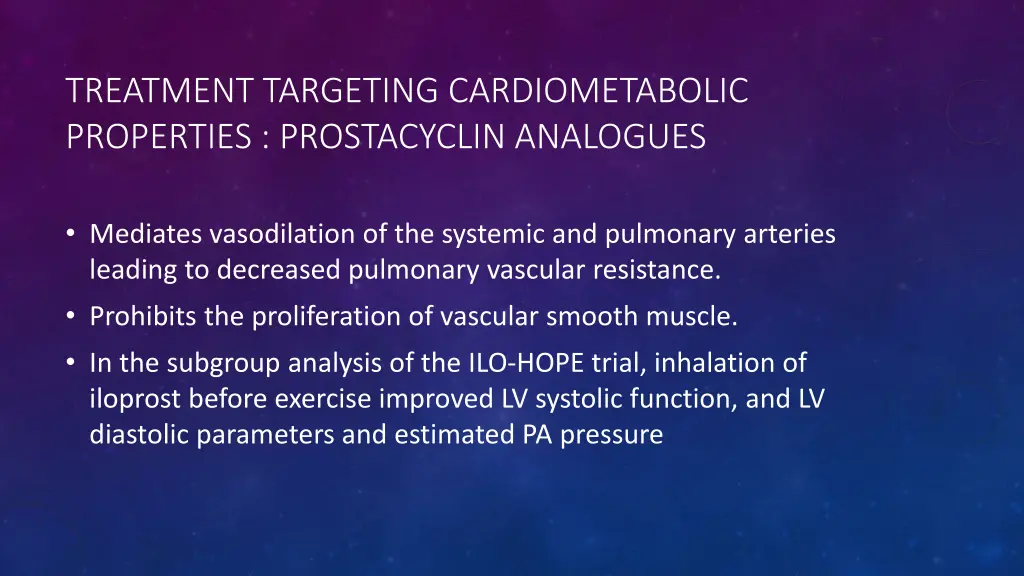 treatment targeting cardiometabolic properties 2