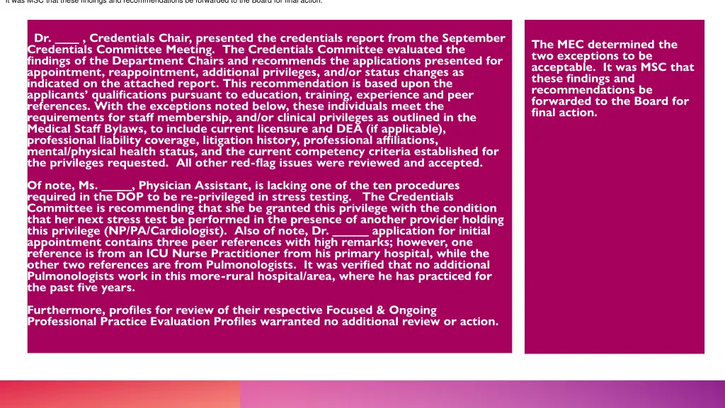it was msc that these findings