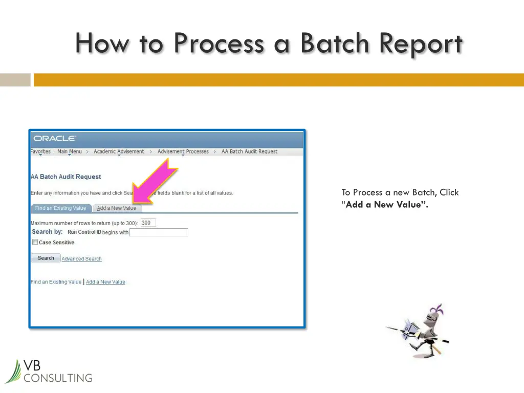 how to process a batch report 7