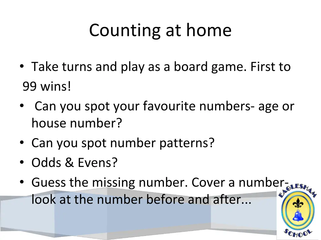 counting at home