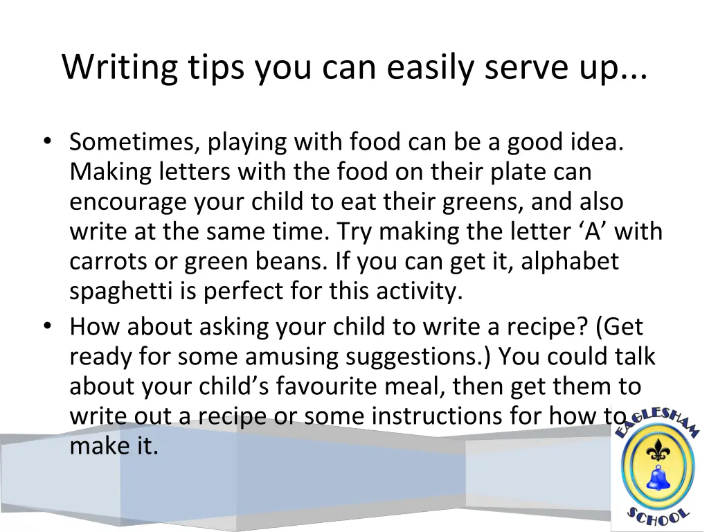 writing tips you can easily serve up