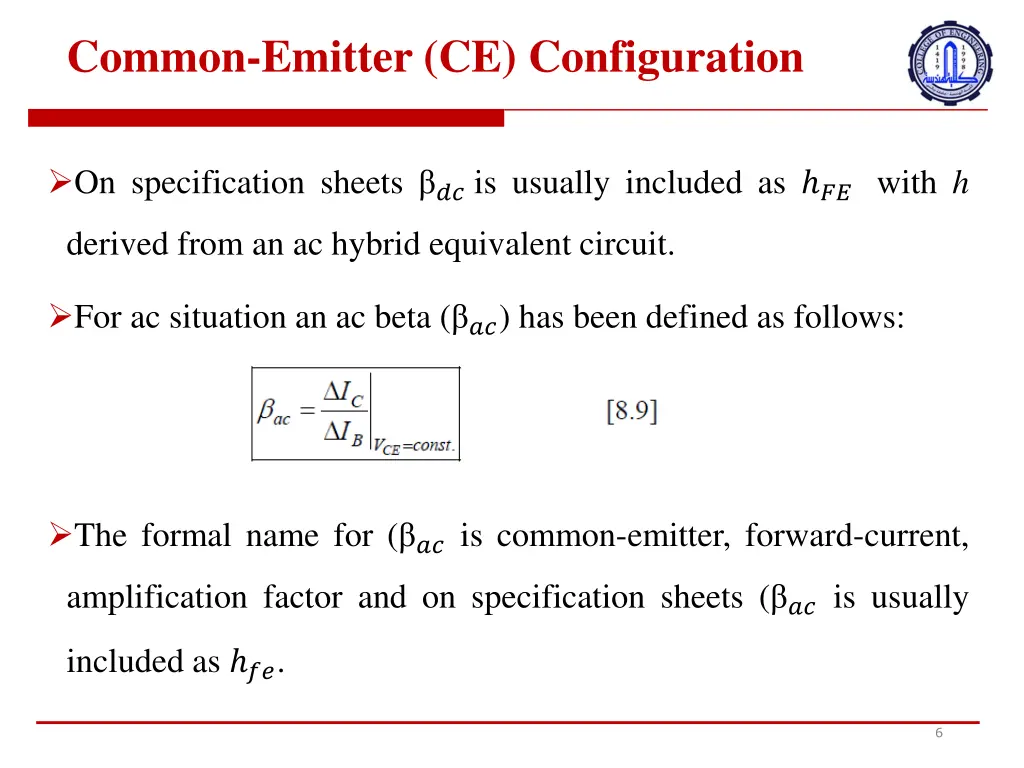common emitter ce configuration 2