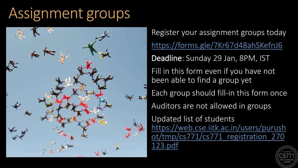 assignment groups
