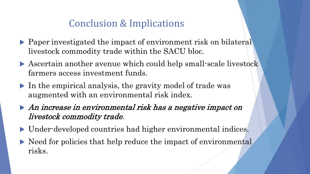 conclusion implications