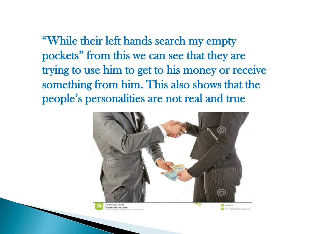 while their left hands search my empty while