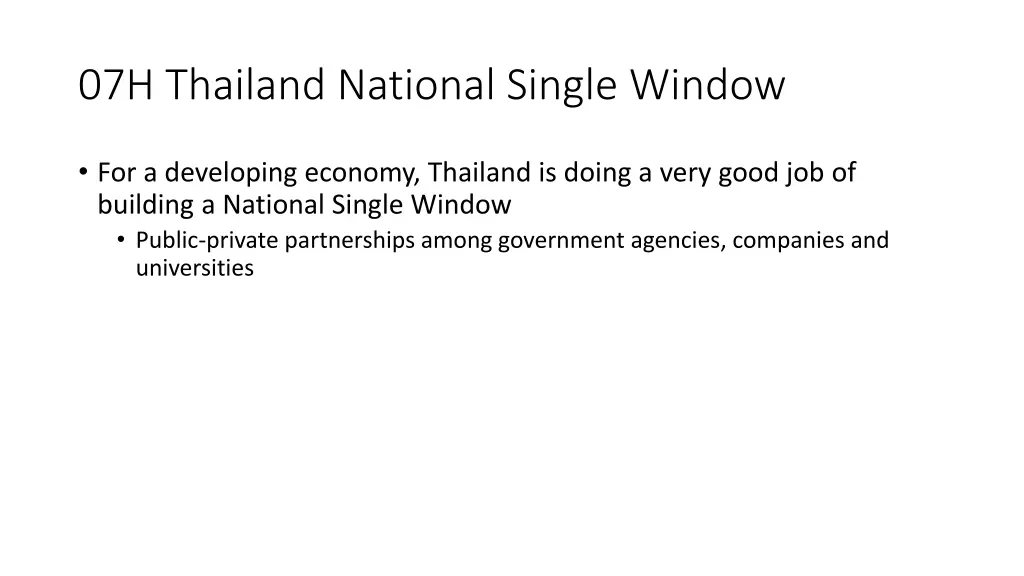 07h thailand national single window