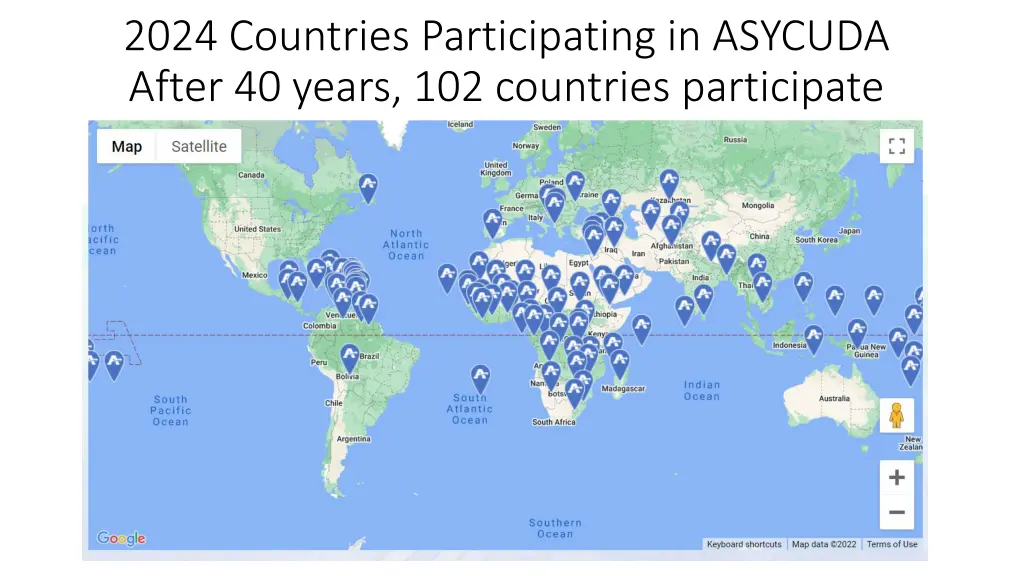 2024 countries participating in asycuda after