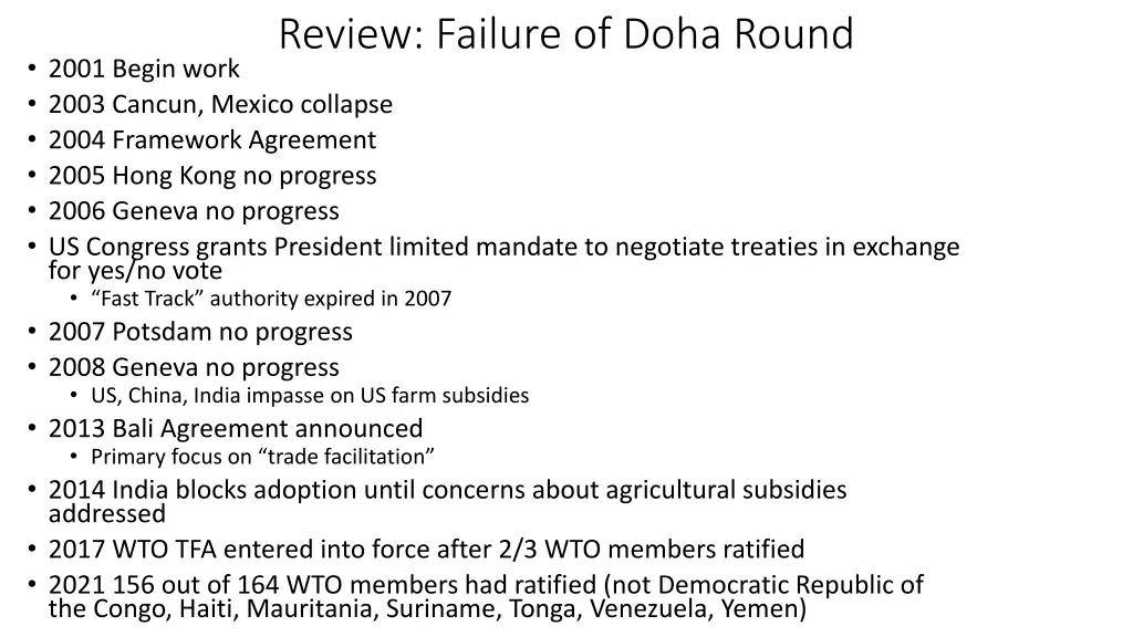 review failure of doha round