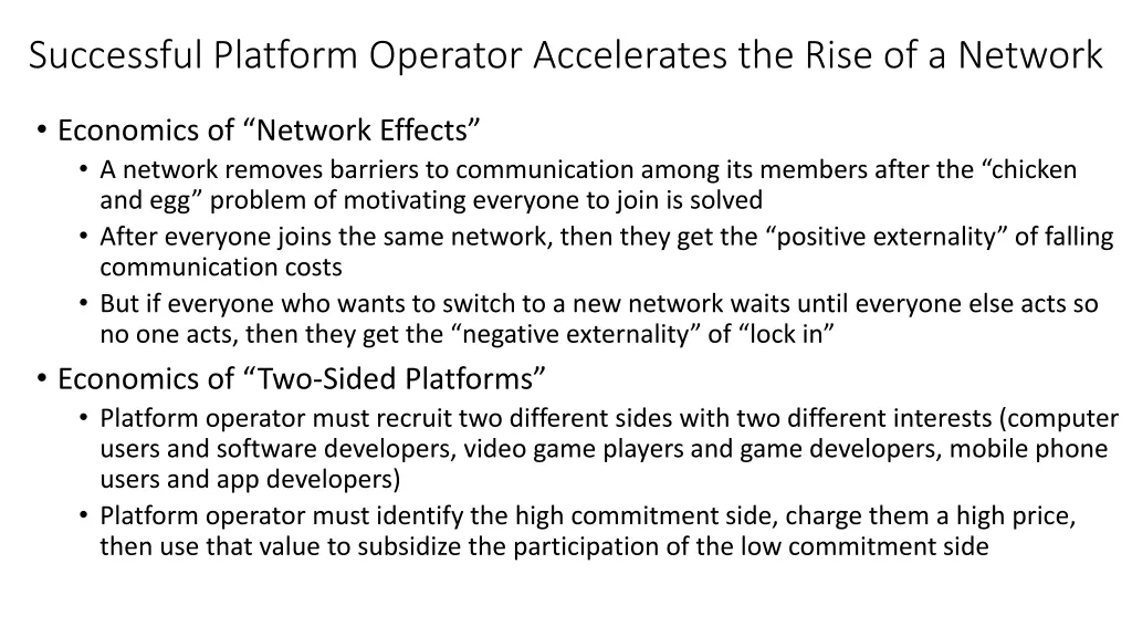 successful platform operator accelerates the rise
