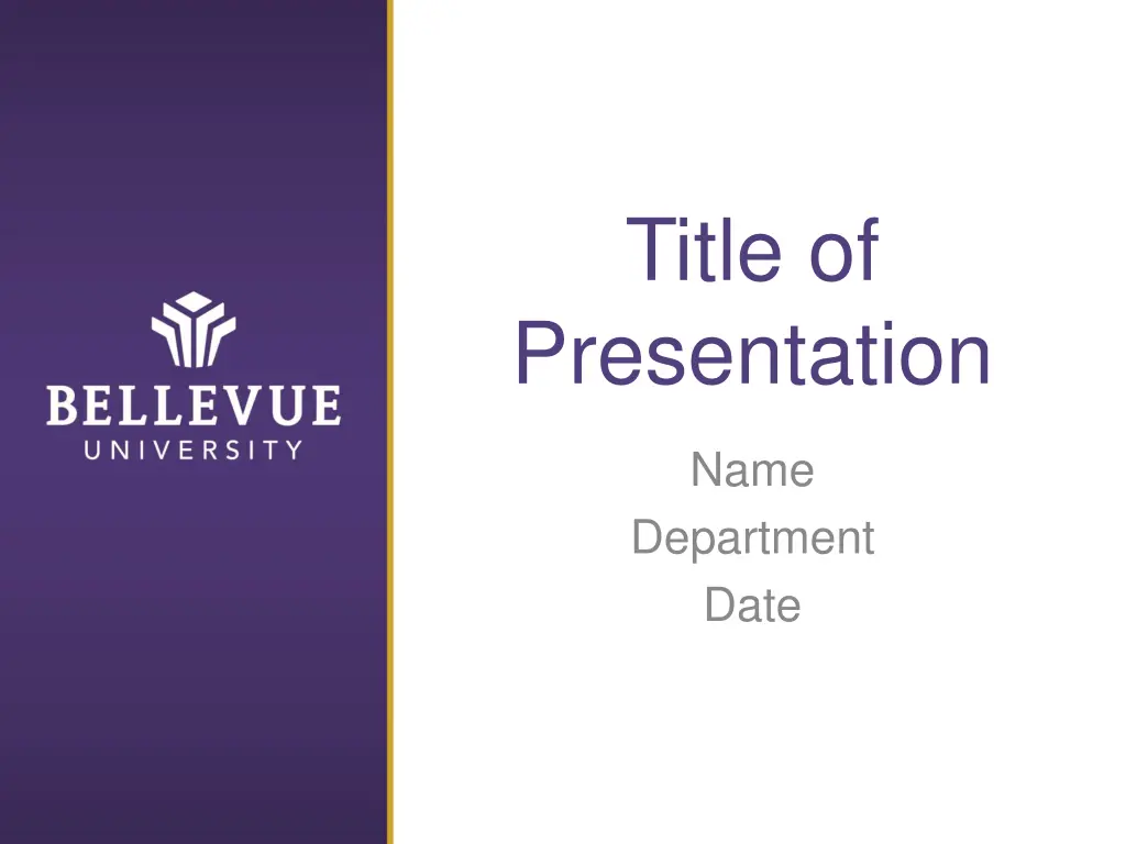 title of presentation