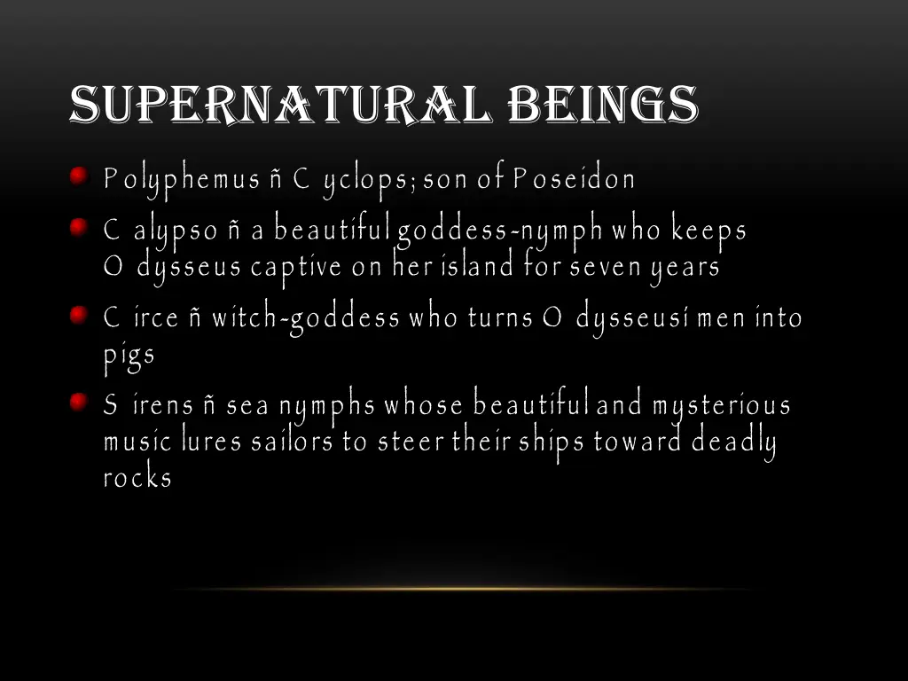 supernatural beings