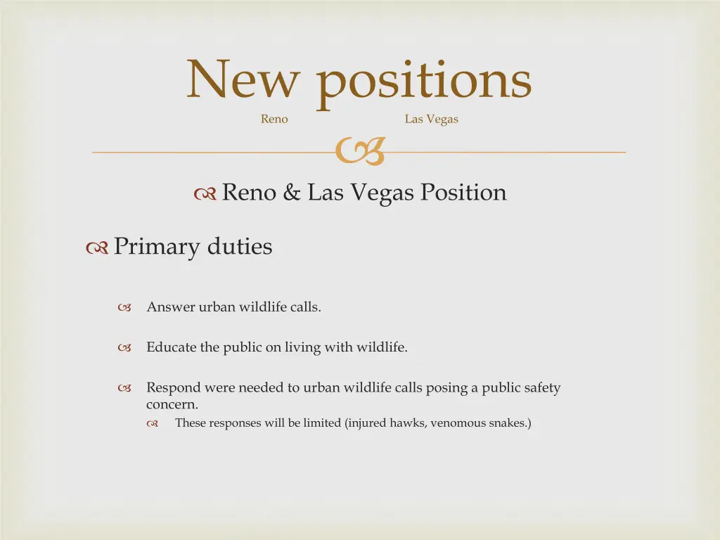 new positions reno
