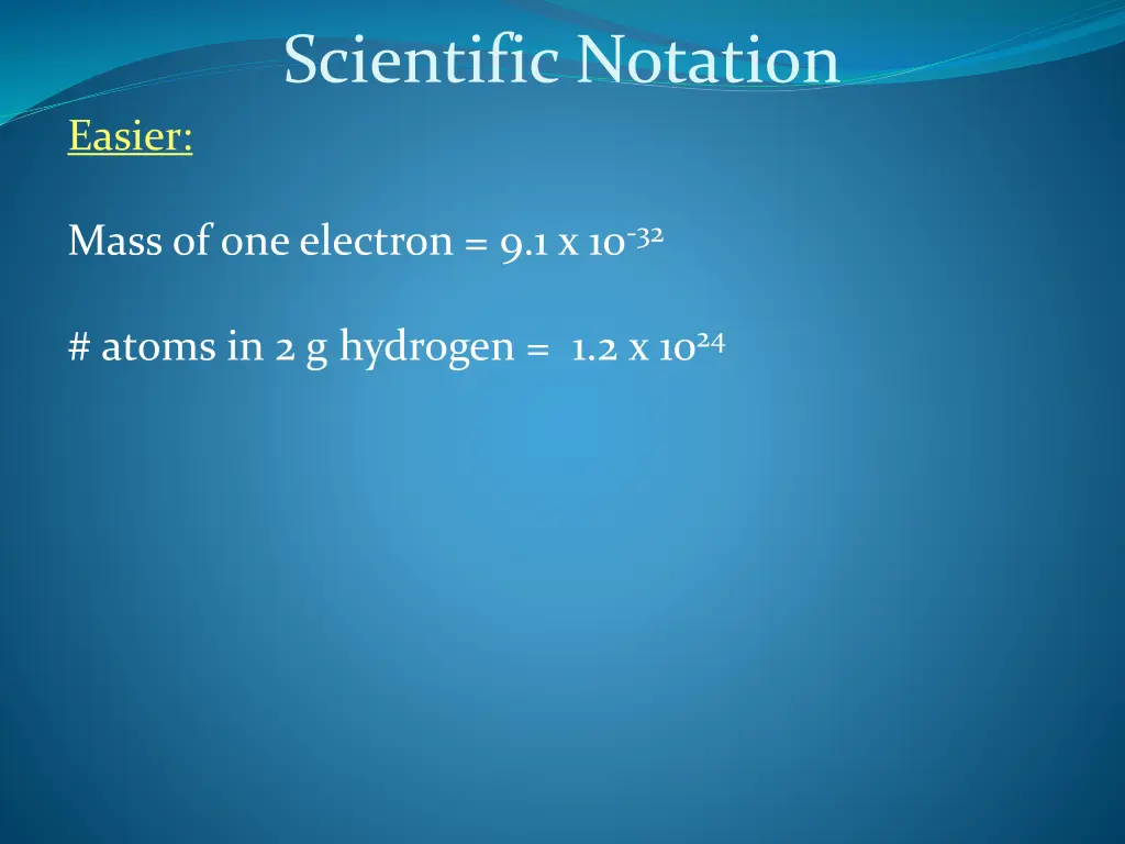 scientific notation 1