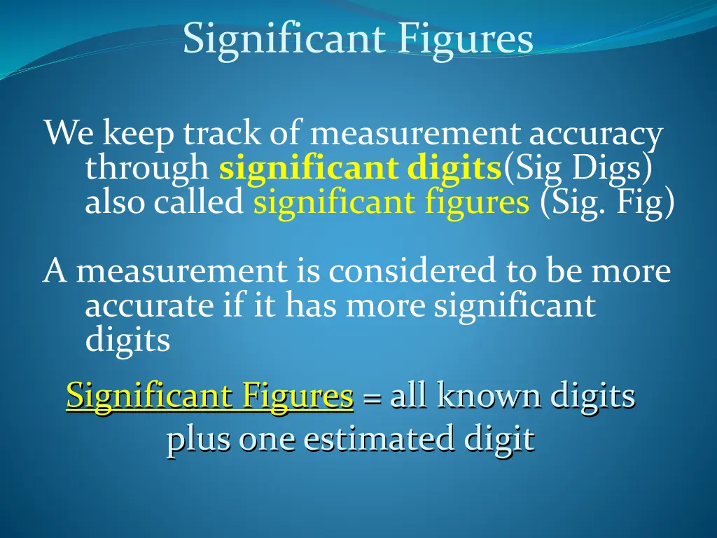 significant figures