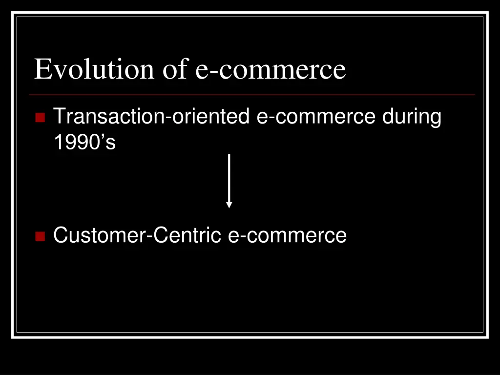 evolution of e commerce