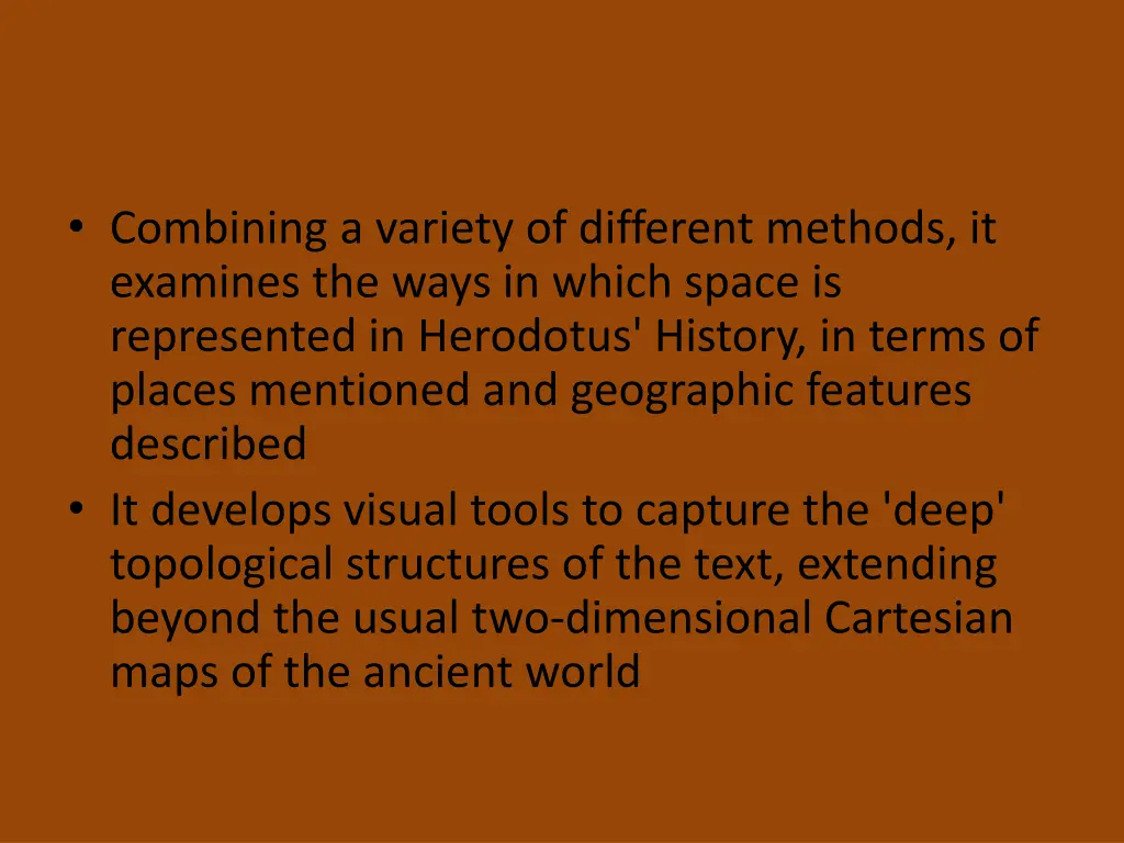 combining a variety of different methods