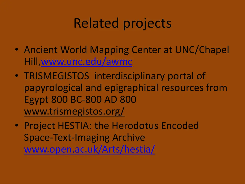 related projects