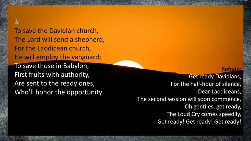 3 to save the davidian church the lord will send