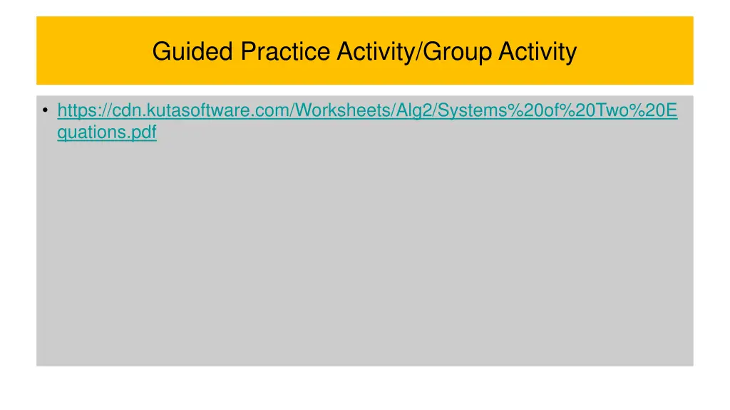 guided practice activity group activity
