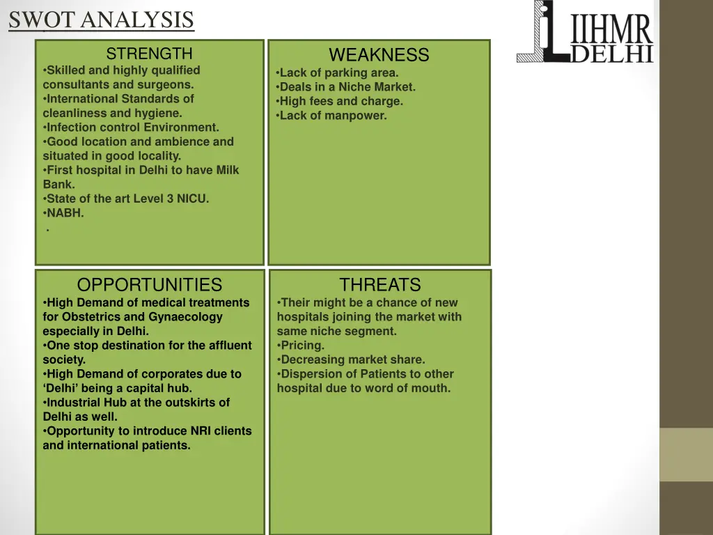 swot analysis